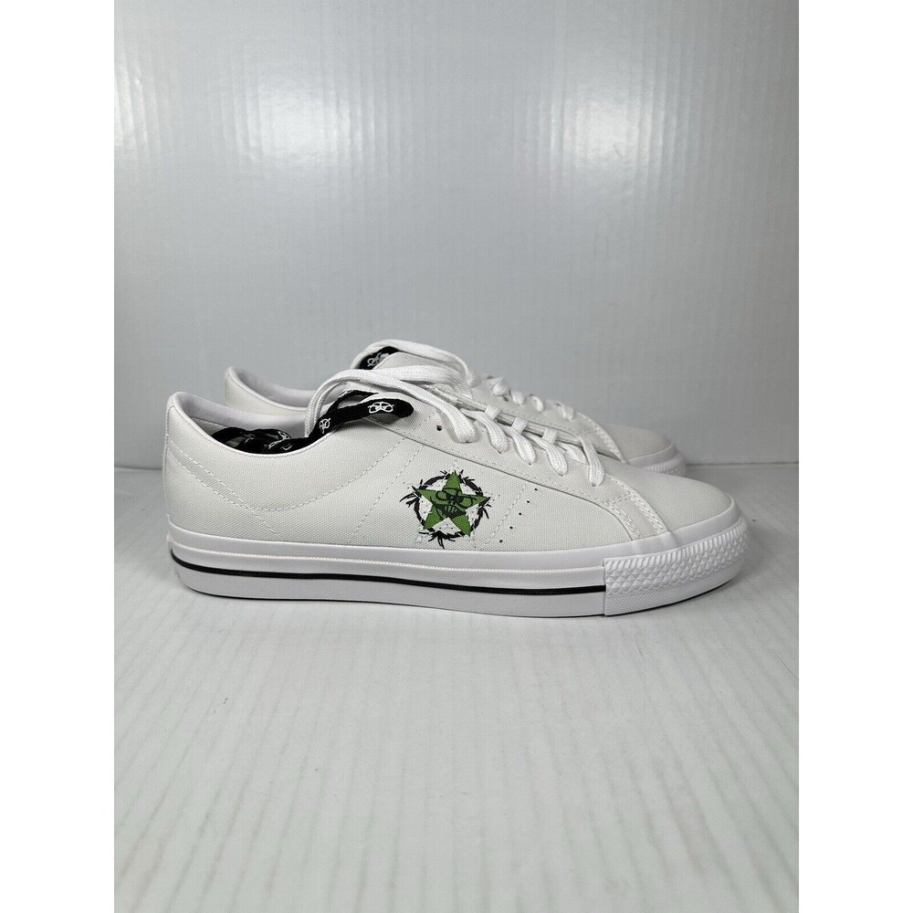 NEW Converse One Star Pro Ox Monster Airbrush CONS White Shoes Mens 9.5 A04142C